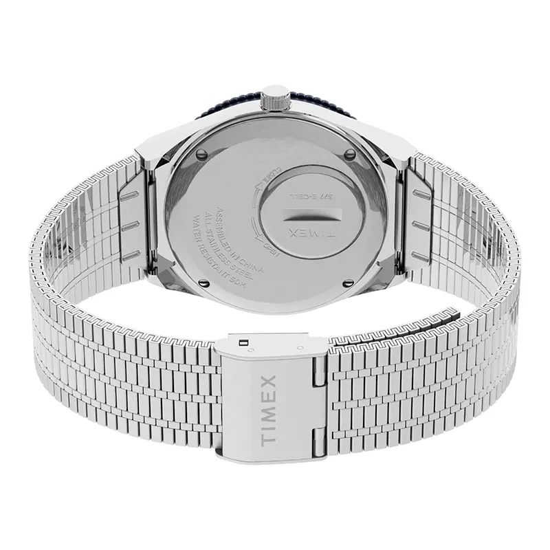 Timex Q Reissue 36mm Blue Dial Men's Watch- TW2U95500